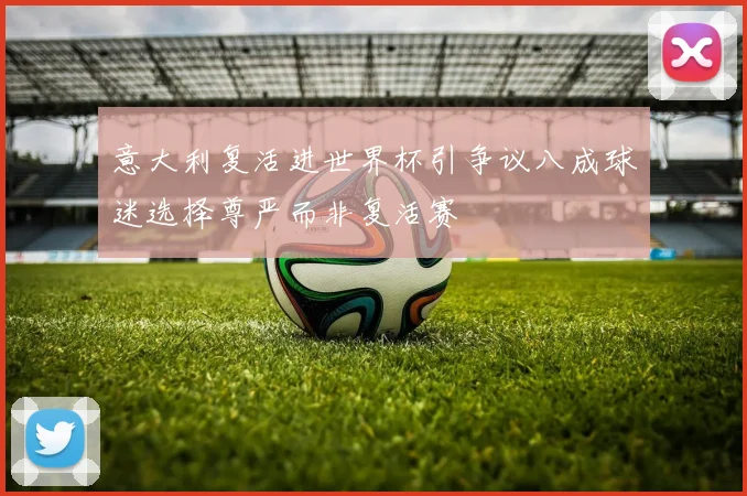 意大利复活进世界杯引争议八成球迷选择尊严而非复活赛